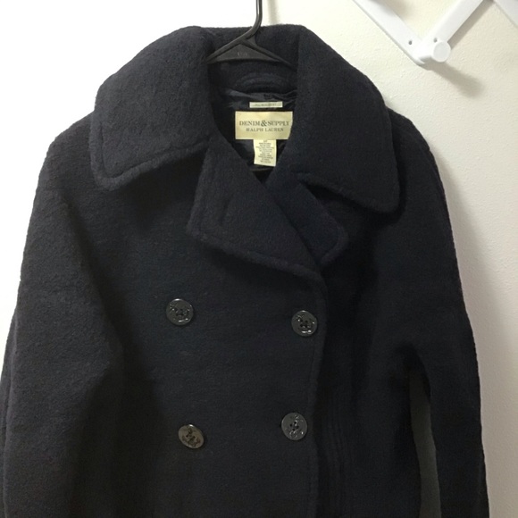 NEW POLO RALPH LAUREN Polo Wool Pea Coat RARE - Picture 7 of 16
